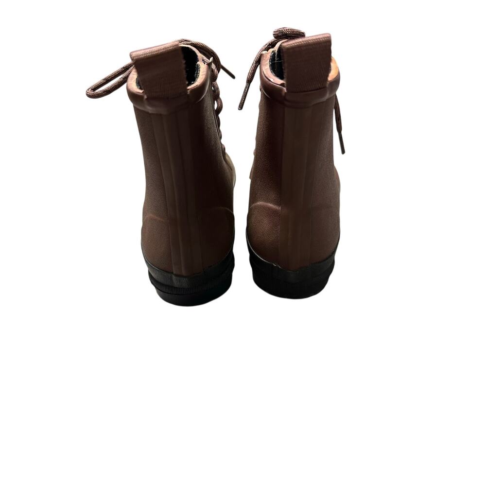 Madewell The Lace Up Lugsole Rain Boot Style MA442 - Picture 4 of 10